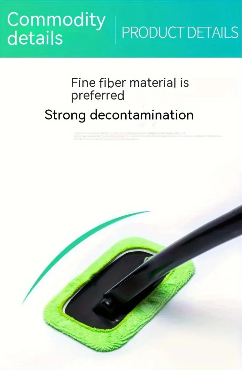 Car Front Windshield Cleaning Brush Interior Dust Removal Window Scraping Towel Sponge And Scratch Free Cleaning Tool Set