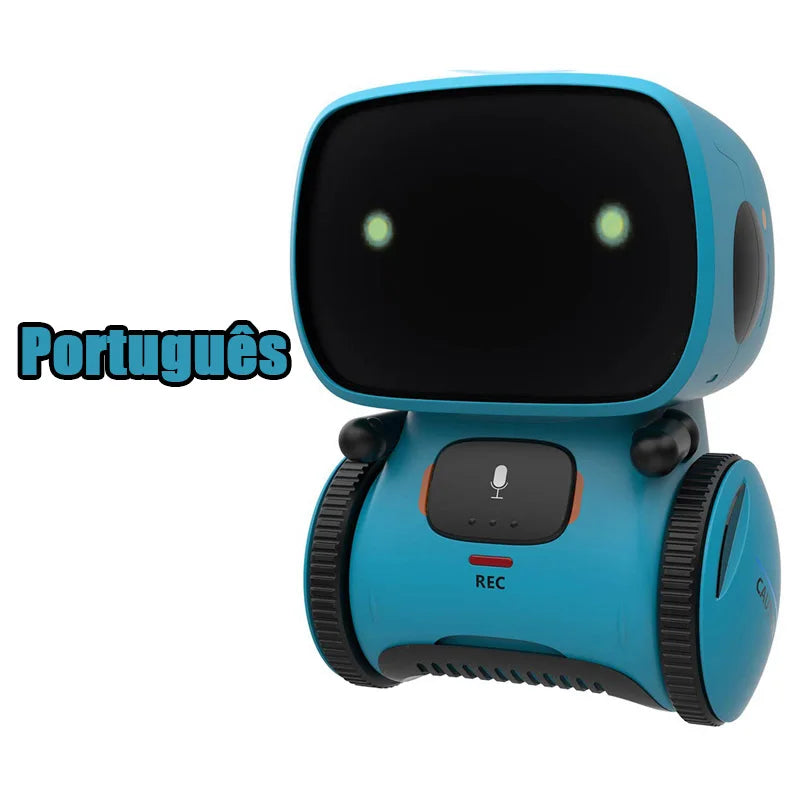 Emo Robot Intelligent Robots Russian & English & Spanish Version Voice & Touch control Toys Interactive Educational Children's G
