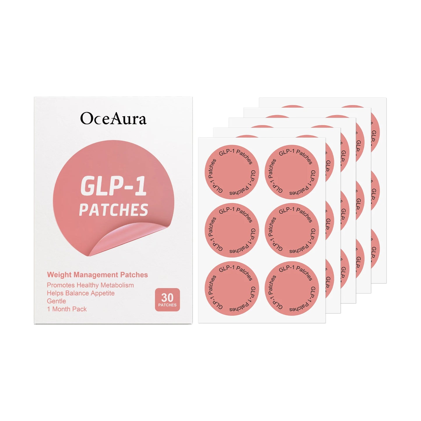 Body Shaping GLP-1 Patches Fat Burning Improve Stomach Belly Tighten Control Weigh Management Slimming Management Stickers Tools