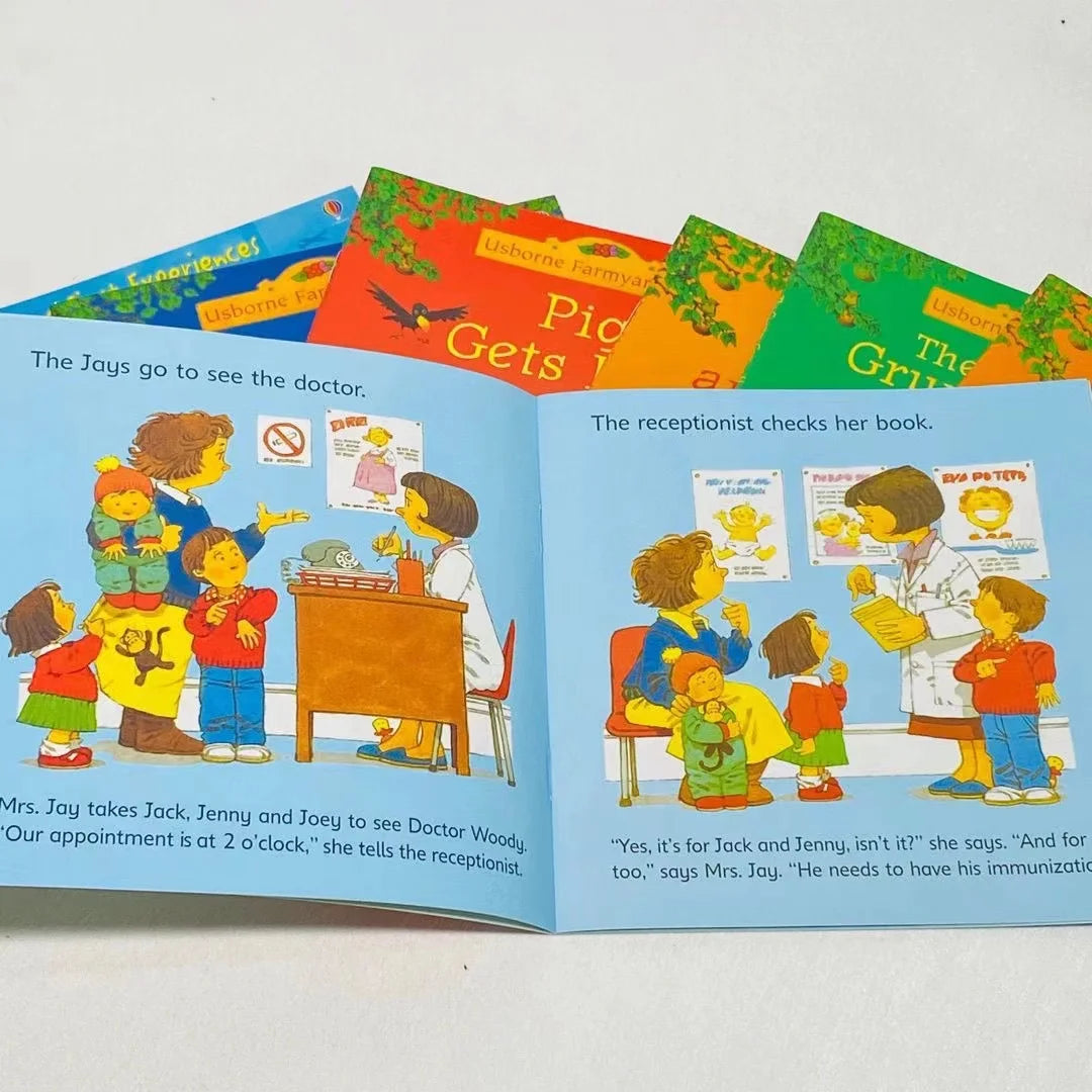 20 Books/set  Kids Usborne Picture Books for Children Baby Famous Story English Child Book Educativo Infantil