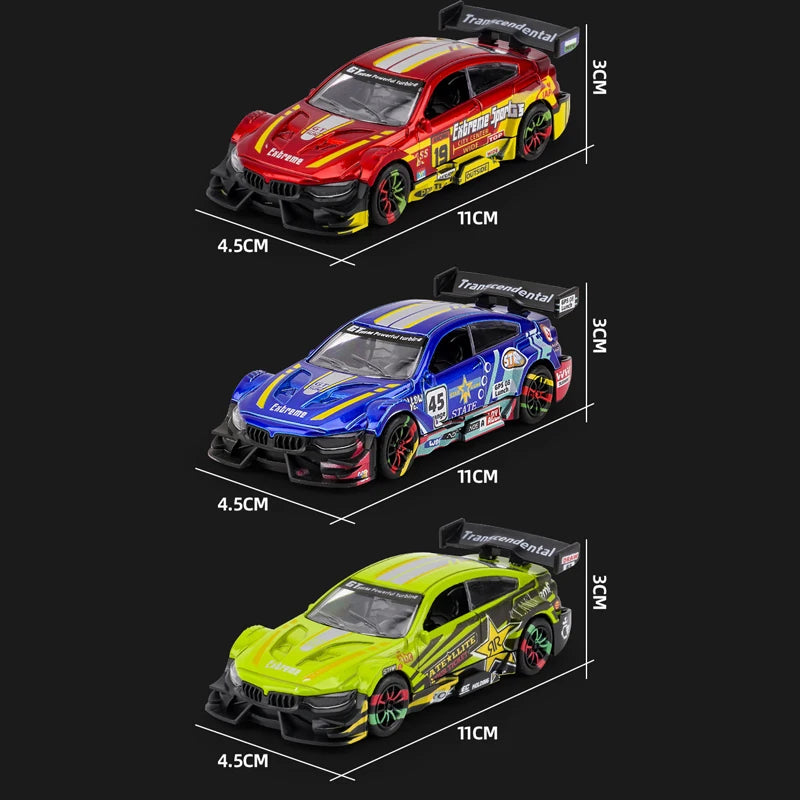 2025 New Simulation Alloy Car Model Inertia Pull Back Racing Car Toy Children's Educational Car Toy Ornaments Birthday Gift