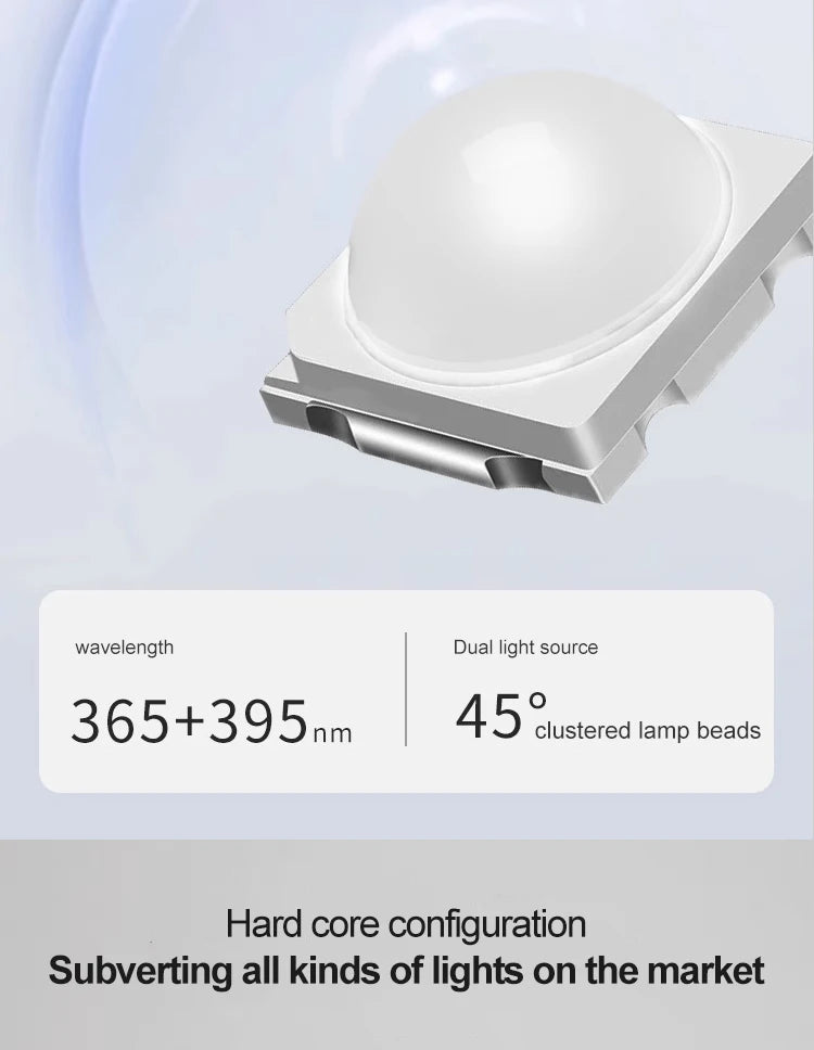 Rechargeable 9 LED UV Desk Lamp 360° Bendable for Nails Gel Polish Quick Dry Portable Manicure Salon  Wireless Nail Dryer Tools
