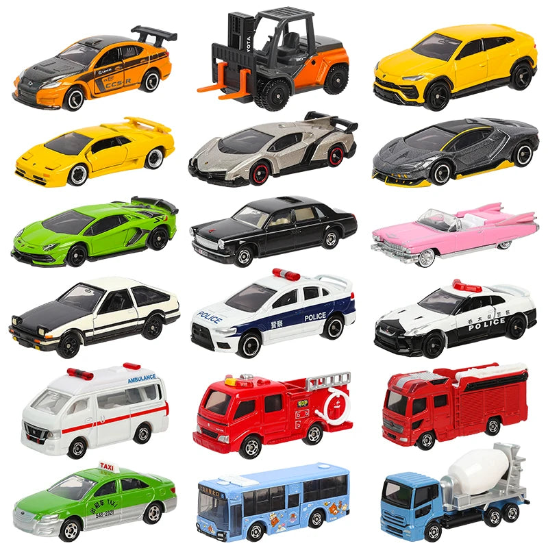 Tomica Toy Cars Mini Diecast Alloy Model Car Metal Sports Vehicles Various Styles Gifts for Children Hobby Collection