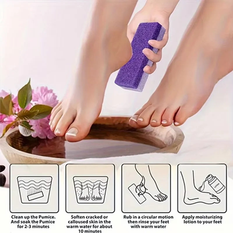 2-in-1 Pumice Stone And Foot Scrubber Callus Remover for Hard Skin Dead Skin Remover for Feet Heels Hands And Body