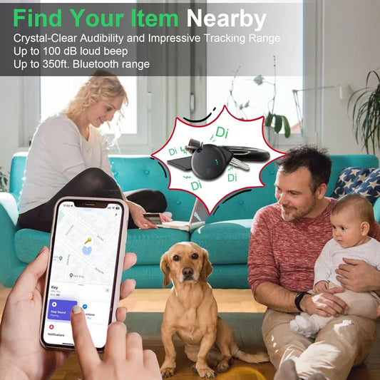 Air Tags Bluetooth Tracker Smart Tag Work With Find My APP (iOS Only) Tracking Locator Device Search Finder for Luggage Key Bag
