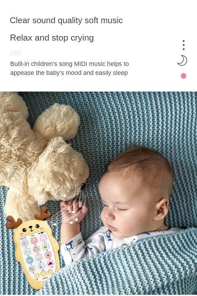 Baby Phone Toys Bilingual Telephone#Teether Music*Voice Toy_Early Educational Learning.Machine&Electronic*Children Gift Baby Toy