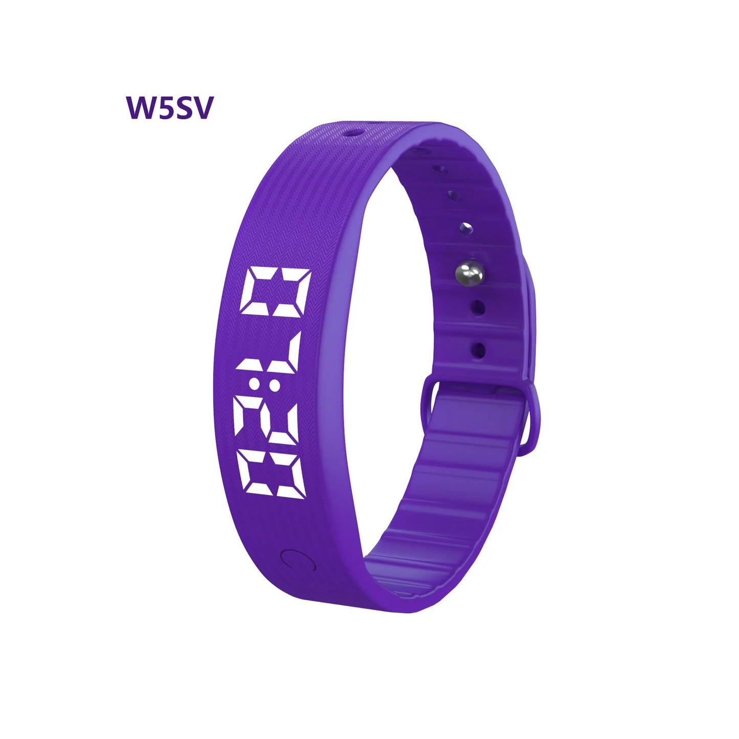W5Sv Smart Bracelet Vibration Alarm Clock Reminder Sleep Monitoring 24 Hours Pedometer Rechargeable Bracelet