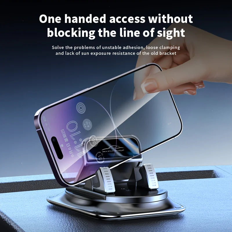 Phone Car Mount，Car Dashboard Phone Holder，360Degree Rotation，Stable and non-slip，ApplicableiPhoneSamsung Xiaomi Phone Stand