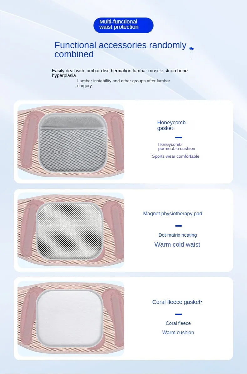 Adjustable Back Support Belt  Lumbar Support Breathable Lower Back Brace for Sciatica Scoliosis Herniated Disc Sciatica