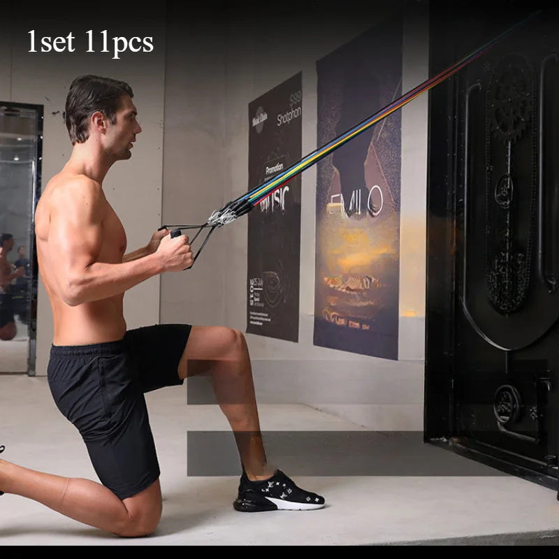 1set 11pcs Full-Body Training System | Progressive Tension Design for Strength/Yoga/Pilates - Complete Accessory Bundle