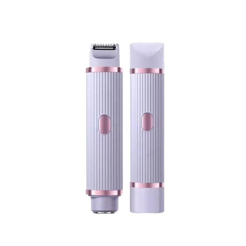 Electric Shaver for Women Waterproof Wet & Dry Hair Razors 2 in 1 Double Head Dual Bikini Hair Trimmer Detachable Head Shaver
