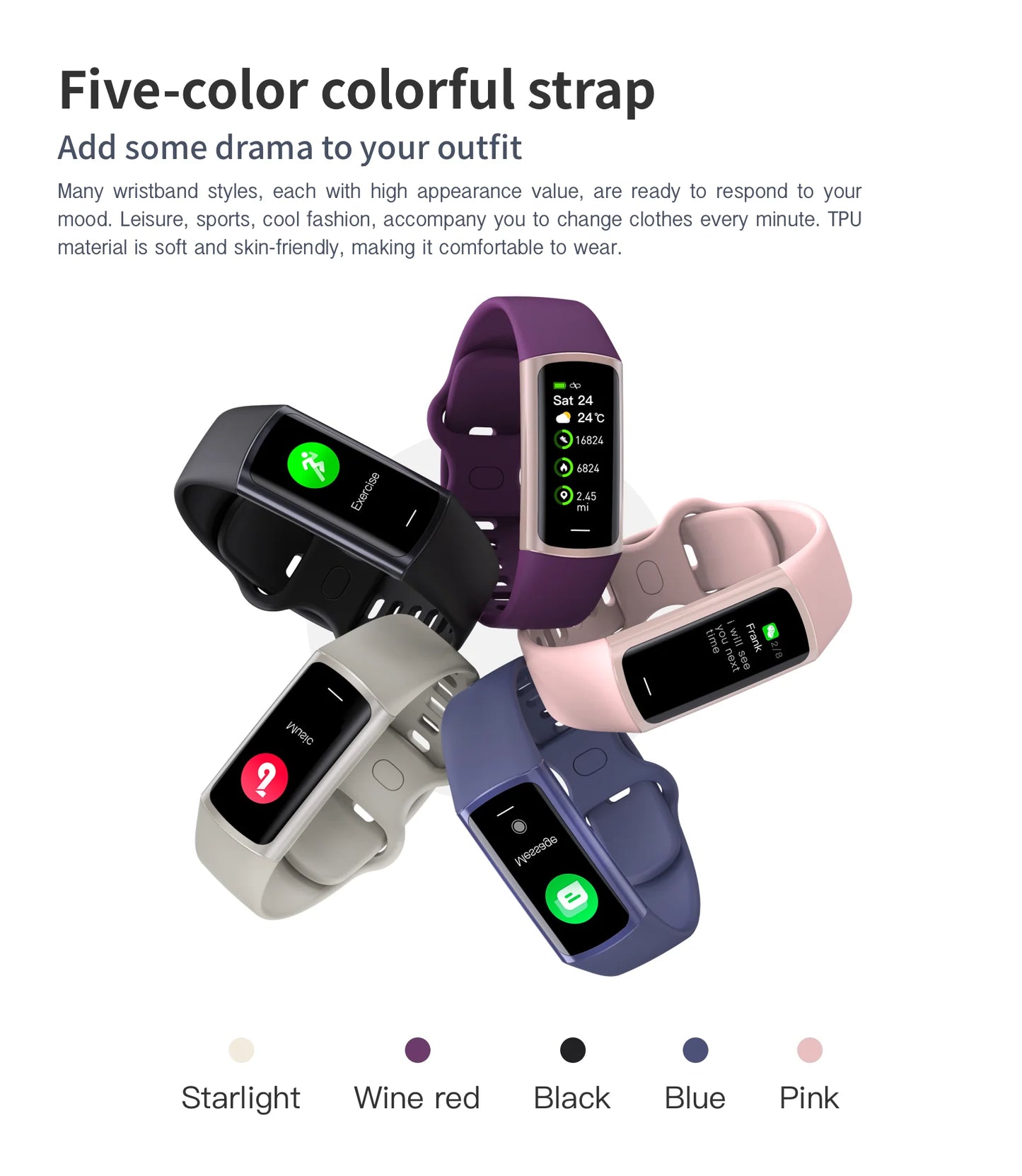 LIGE Sport Smart Bracelet Fitness Tracker For Man Women Band Waterproof Connected Phone Tracker Men Smart Watch For Android ios