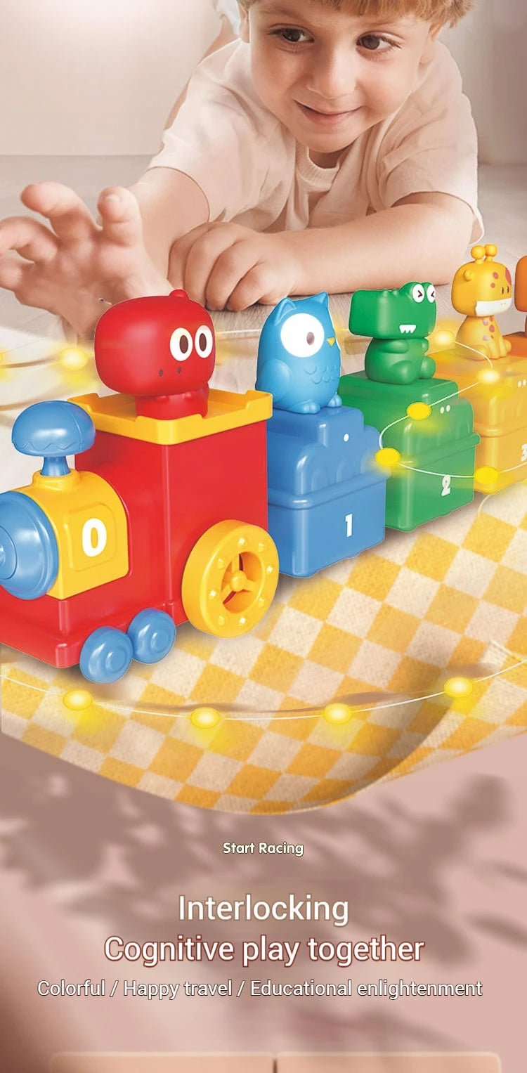 Children Electric Track Train Toy Steam Rail Car with Light&Music Mini Engineering Car Set Kids Puzzle Boy Toys Xmas Gifts