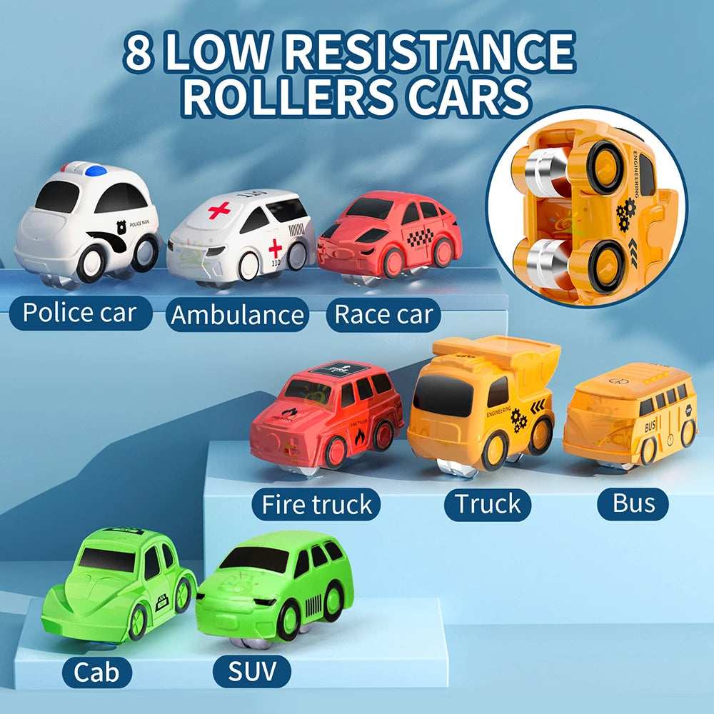 DIY Children's Parking Toy City Car Parking Lot Building Assembly Multi-Layer Rail Track Slot Garage Toys for Children Boy Gifts