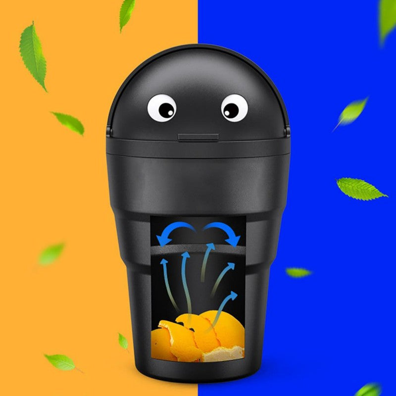 Universal Car Trash Can Auto Organizer Storage Box with Swing Lid Cute Mini Automotive Leakproof Vehicle Trash Bin for Car