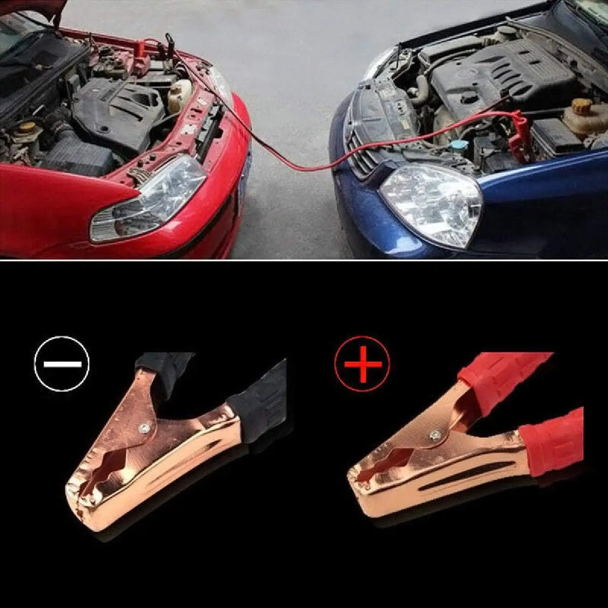 Car Battery Jump Starter Cable | For Car/SUV/Truck | Emergency Ignition | Quick Start Power Booster Cable-1.5m