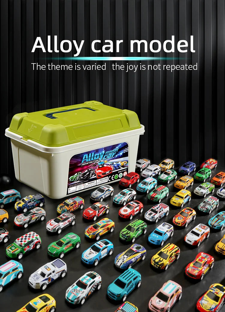 Toy car alloy car children boy baby pull back car gift educational set mini model