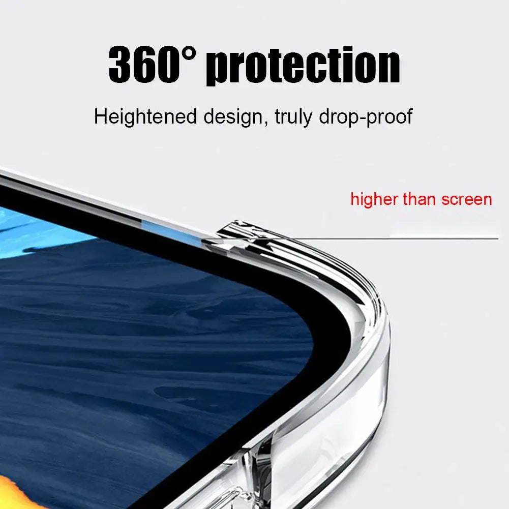Чехол для планшета Yoga Pad Pro 12,7 дюймов, прозрачный, из мягкого ТПУ, противоскользящий, с воздушными подушками, защищает от падений и царапин.