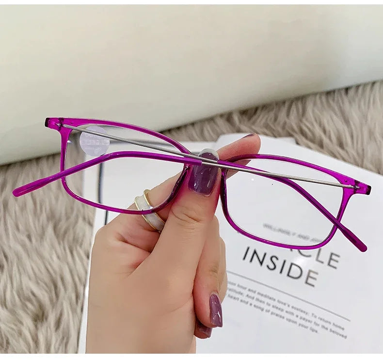 Anti-Blue Light Reading Glasses Full Frame Glasses for men and women radiation protection Square Optical Computer Glasses
