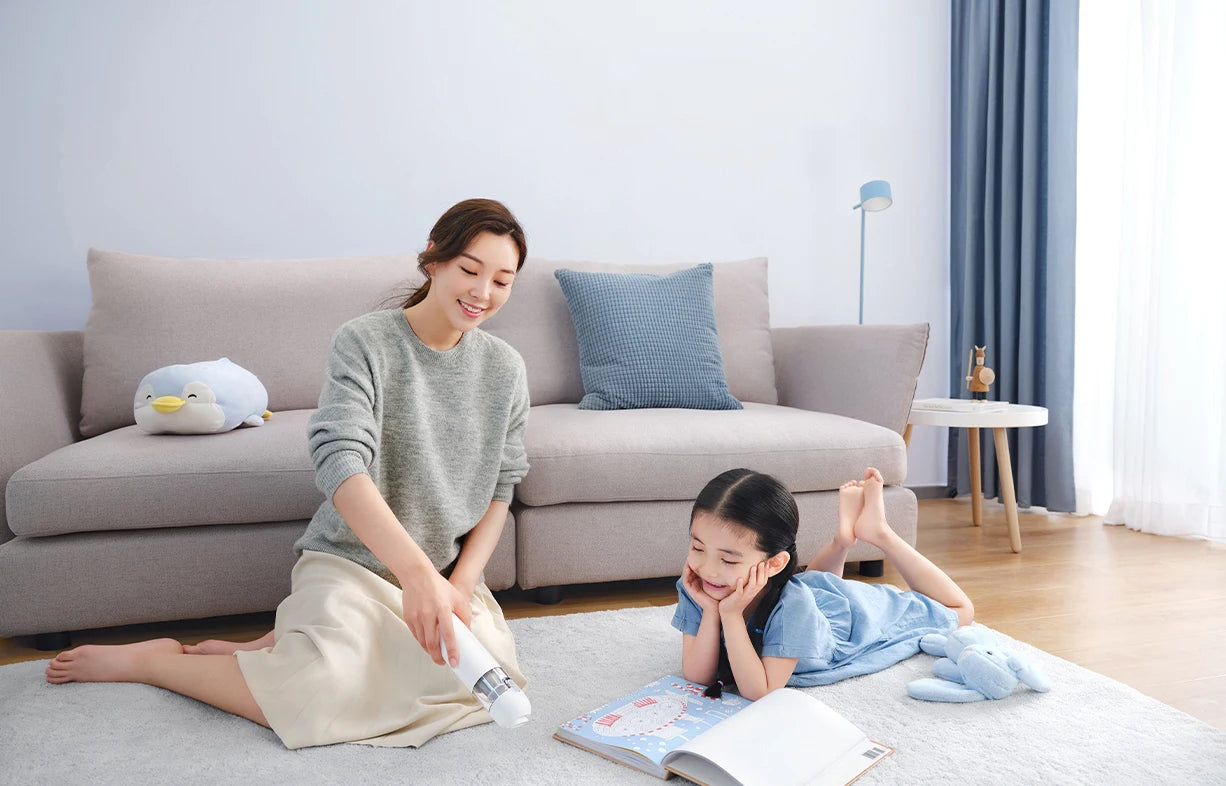Xiaomi Mijia Mini Vacuum Cleaner, 13000Pa Portable Wireless One-Button Start 88000RPM Brushless Motor with Multi Nozzles for Car