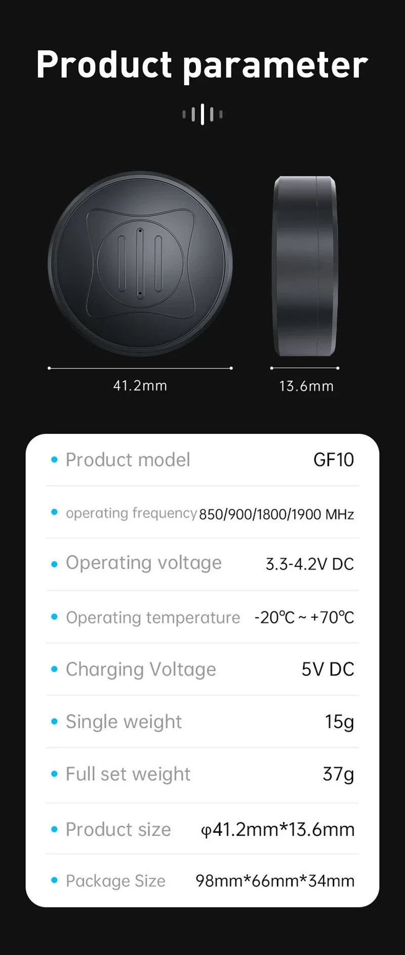 Xiaomi GPS Tracker Strong Magnetic Car Anti-Lost Device Pet Kids Bag racking For IOS  Android Smart Finder Locator Accessories