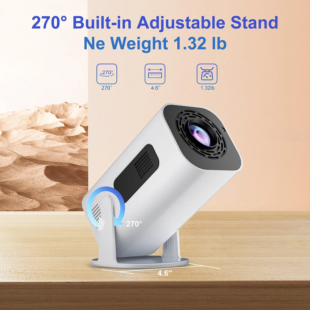 Salange P330W Mini Projetor Android 11 280 ANSI 4K 8K 1080P Wifi6 BT5.0 Home Cinema Portable Projector Android/IOS Video Theater