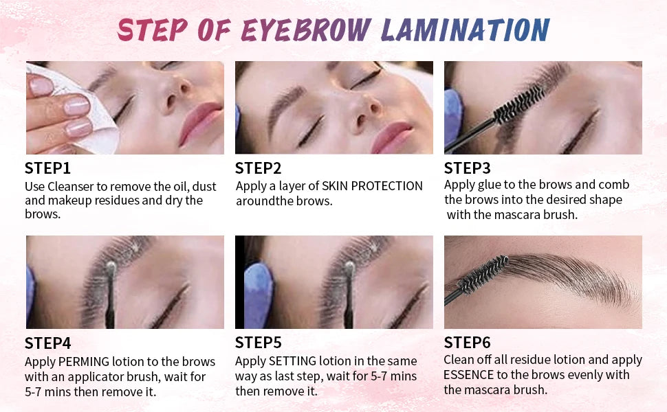PERMANIA Eyebrow Lamination kit Lash Lift Kit Cruelty Free Eyebrow Perm Kit Includes All Tools & Accessories Eyelash Curlers