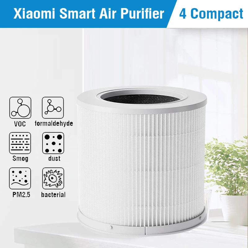 PM2.5 Xiaomi Hepa Filter 4 Compact Xiaomi Activated Carbon Filter 4 Compact for Xiaomi Smart Air Purifier 4 Compact Filter