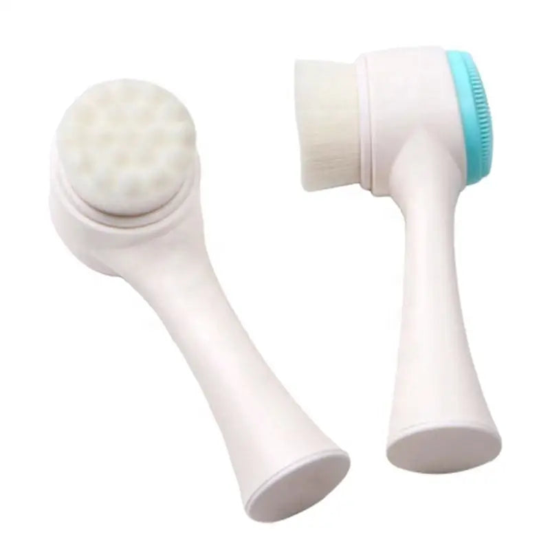 1/2pcs 2-In-1 Facial Silicone Cleansing Brush Facial Soft Silicone Brushes Care Massage Brush Portable Face Deep Cleansing Brush