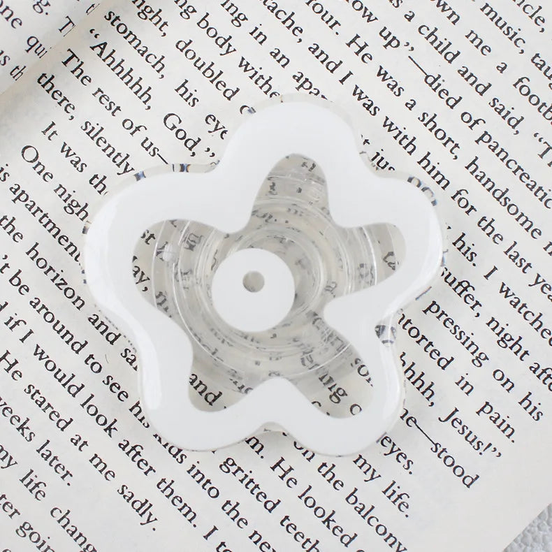 Cute Floral Phone Grip Tok Flower Cellphone Stand Holder for iPhone 15 14 Mobile Bracket Foldable Expanding Kickstand