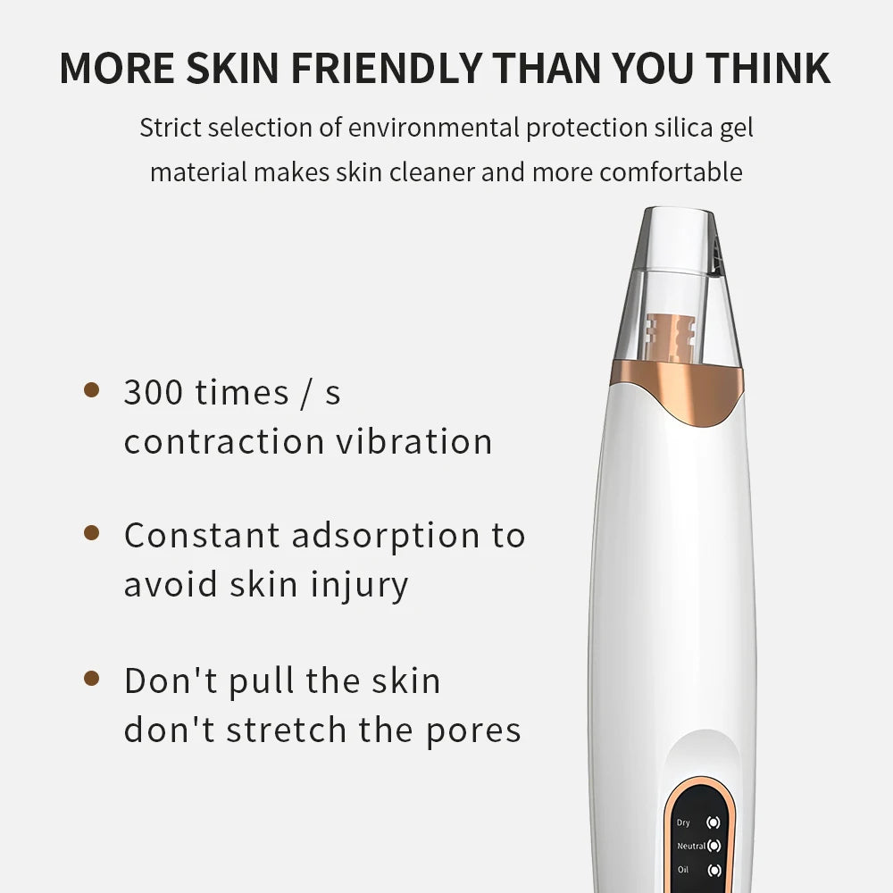 Hot Compress Blackhead Remover Vacuum Suction Acne Pore Cleaner Electric Nose Face Deep Cleansing Skin Care Device Birthday Gift