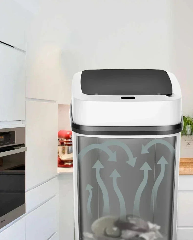 Smart Sensor 13L Trash Can 2025 - Touch-Activated Automatic Lid Bathroom Kitchen Toilet, Waterproof Waste Organizer