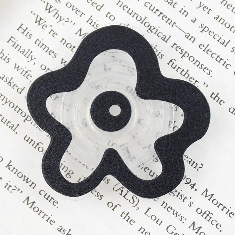 Cute Floral Phone Grip Tok Flower Cellphone Stand Holder for iPhone 15 14 Mobile Bracket Foldable Expanding Kickstand