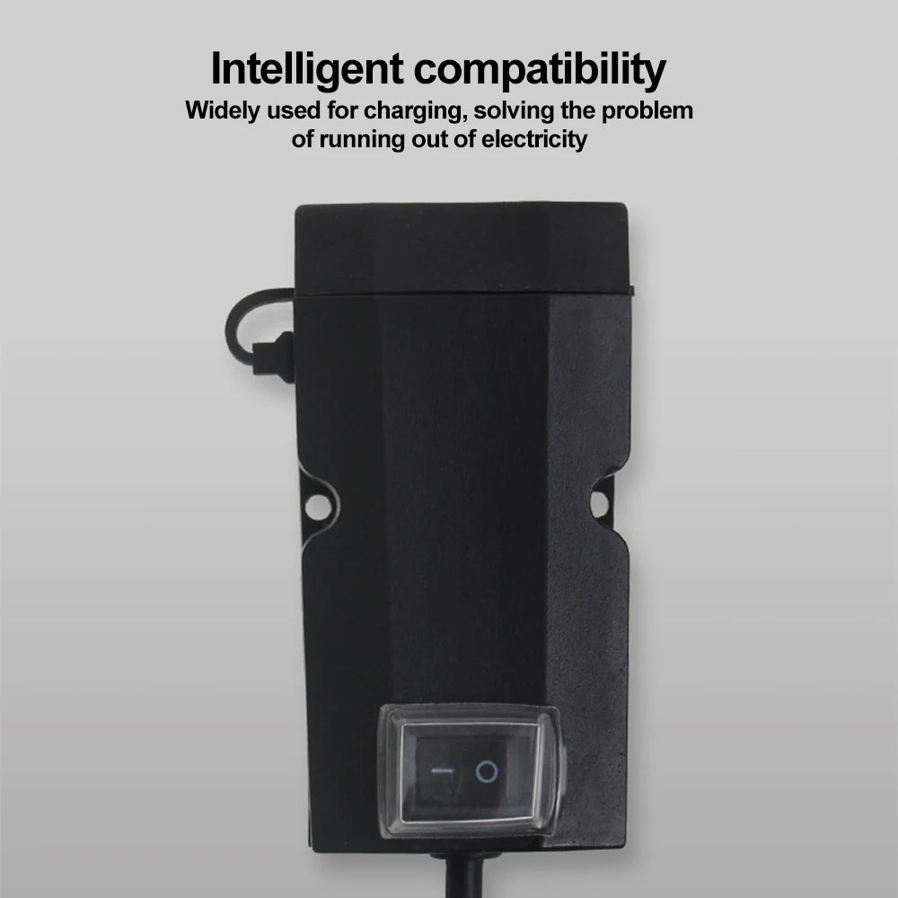 Updated Motorcycle Dual USB Charger with ON/OFF Switch Waterproof Motorbike Handlebar Phone Charger Fast Charging Socket