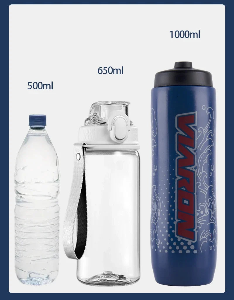 VIARON Large Capacity Bicycle Water Bottle Sports Fitness Riding Plastic Water Bottle Bicycle Accessories 1000ml
