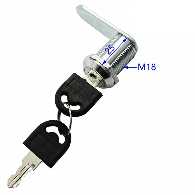 Cam Lock Security Lock 16-40mm Cabinet Cam Lock Door Barrel Drawer Filing Cabinet Post Mail Box Furniture Locker Cupboard 2 Key