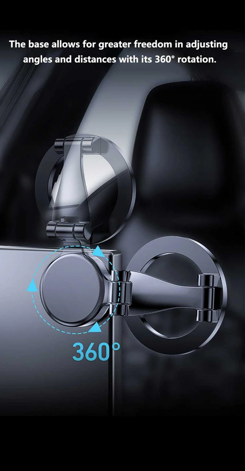 Upgrade MagSafe Car Phone Holder Car Magnetic Phone Stand Strong Magnetic 360°Rotatable Foldable Metal Suction Cup Phone Mount