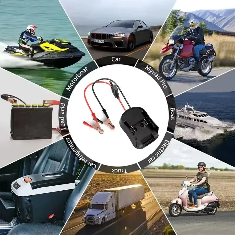 Igniter Jump Starter For Makita For DeWalt For Milwaukee 18V Car or Motorcycle Lithium Battery Emergency Power Supply