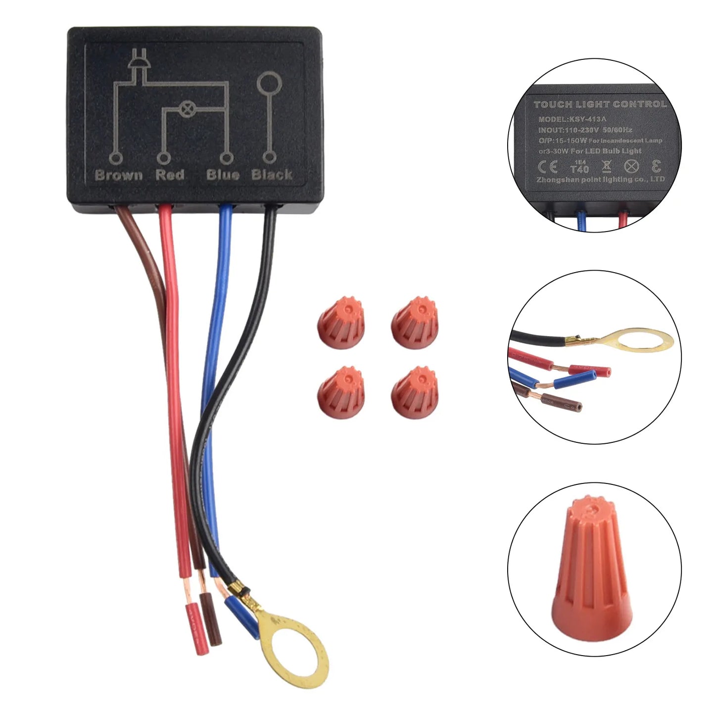 220V Touch Light Switch EMC Human Touch Anti-interference Dimmers Table Lamp Dimmer Control Module Sensor Home Improvement Tool