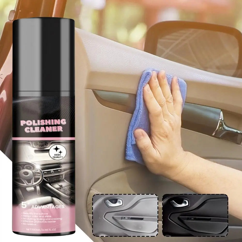 100ml Auto Interior Polish Car Shine Cleaner Interior Detailer Spray Protective Color Fading Repair Car Care Detailing Spray