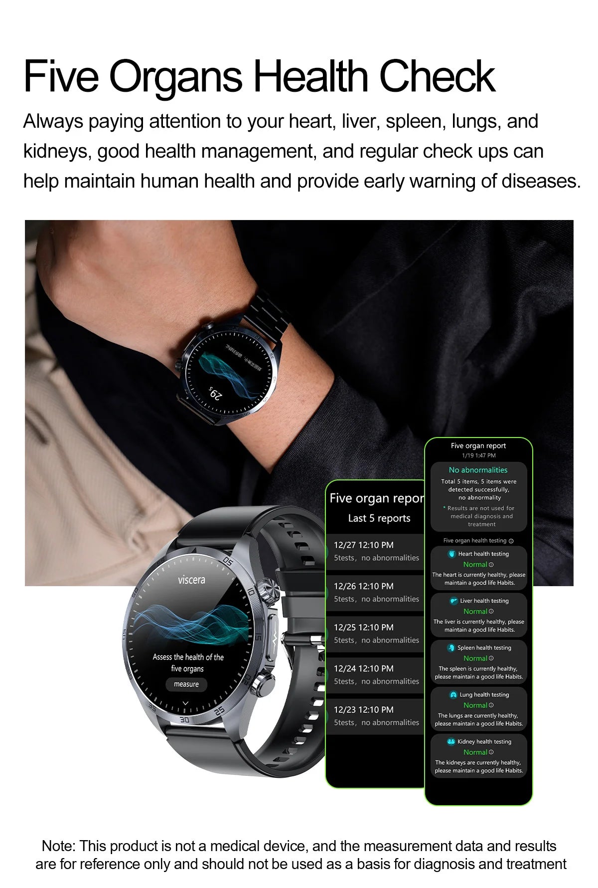2025 Laser Pulse Uric Acid Blood Fat Nursing Smart Watch Men Body Fat Blood pressure ECG+PPG Sleep aid Treatment Health Watch