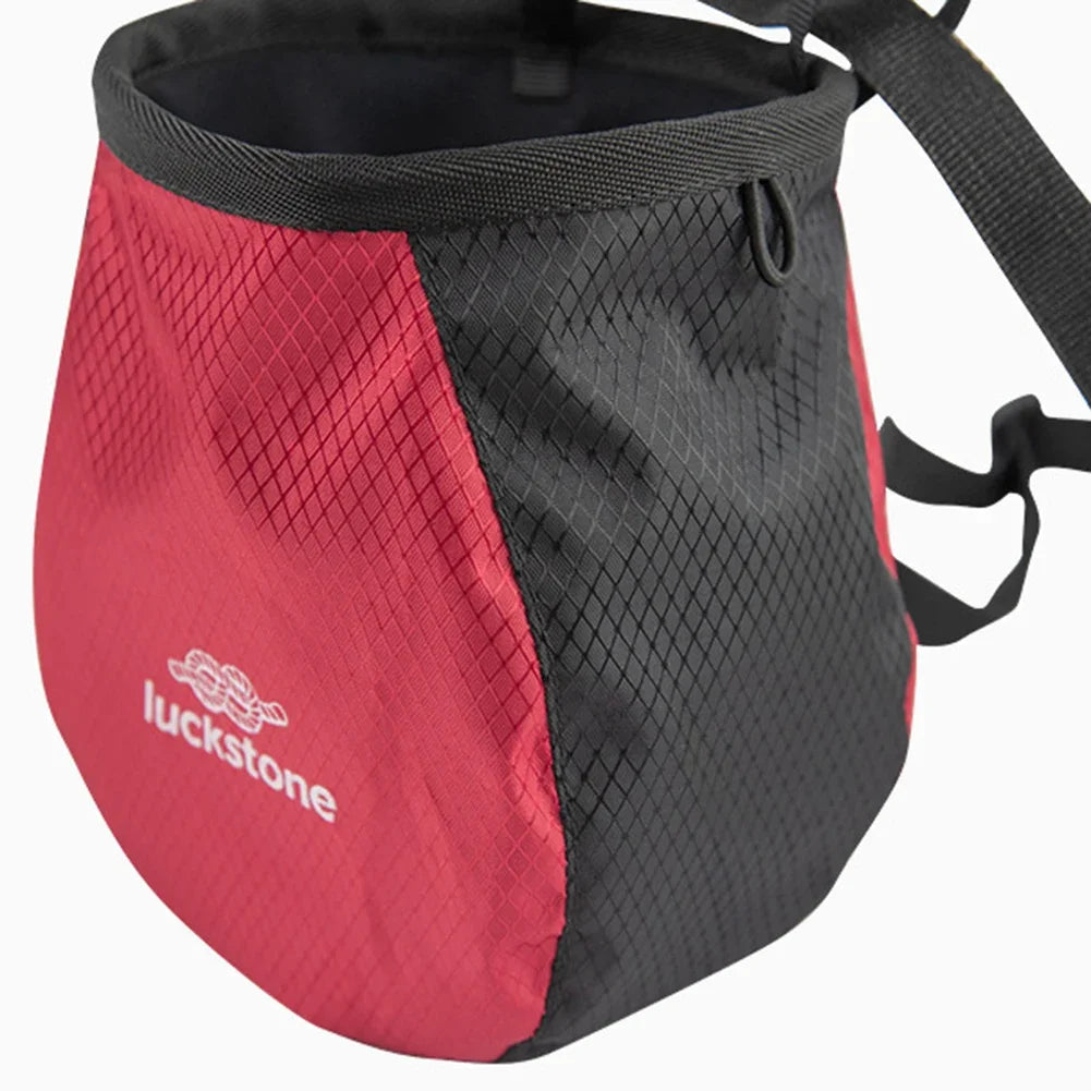 Magnesium Powder Bag Waterproof Polyester Chalk Bag Adjustable Storage Climbing Magnesium Powder Bag for Climbing Weightlifting