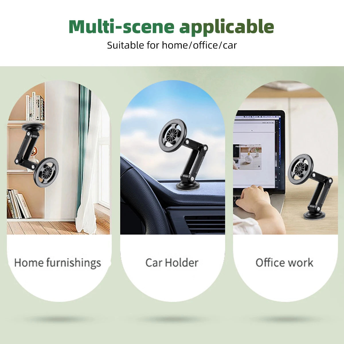 New For Magsafe 360 Rotate Metal Magnetic Car Phone Holder Foldable Phone Stand Air Vent Magnet Mount GPS Support For All phone