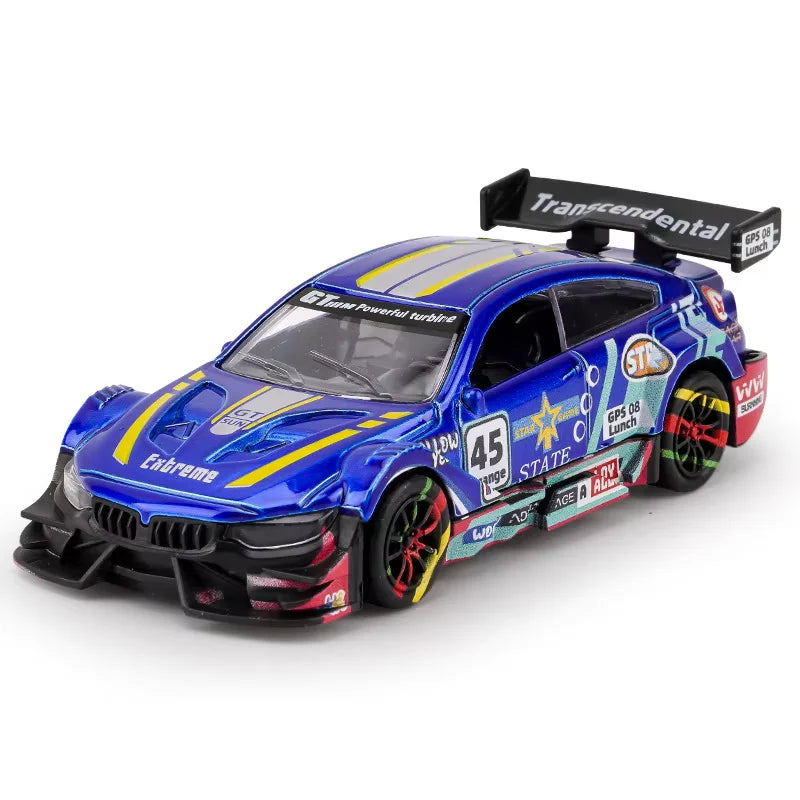 2025 New Simulation Alloy Car Model Inertia Pull Back Racing Car Toy Children's Educational Car Toy Ornaments Birthday Gift