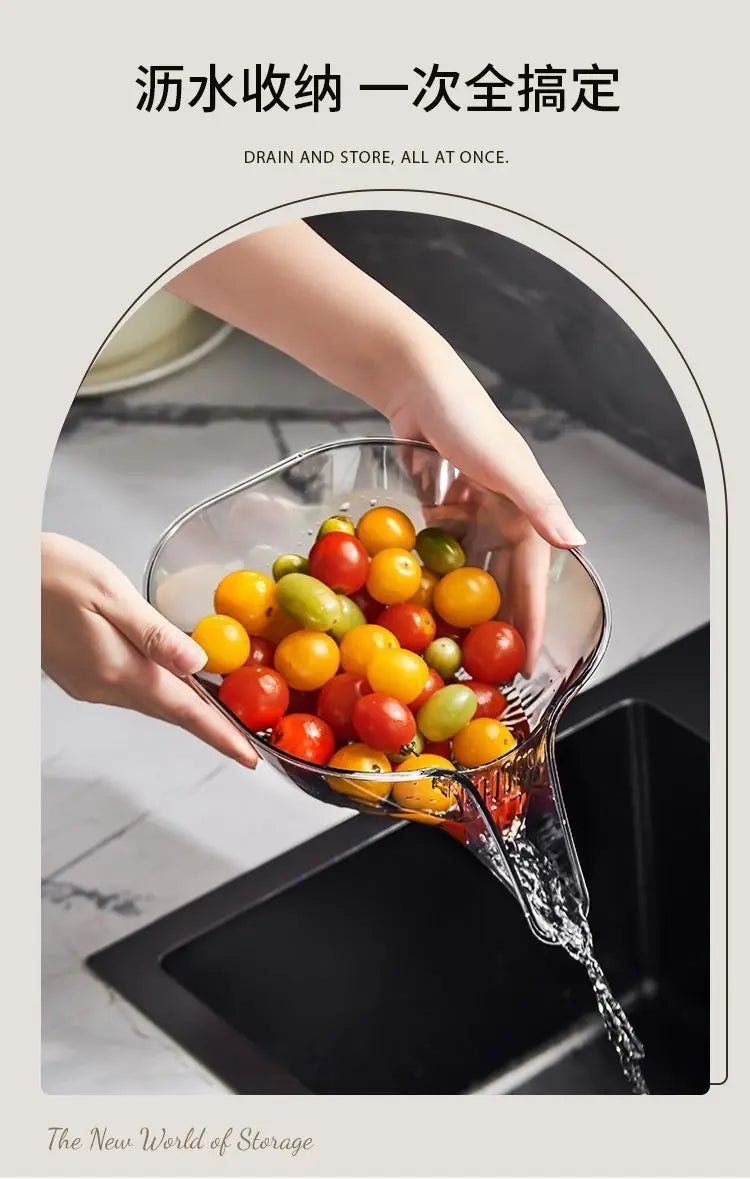Multi-functional Drain Basket Sink Kitchen Sink Strainer Basket Strainer Sink Washing Basket Home Organizer Drain Fruit Strainer