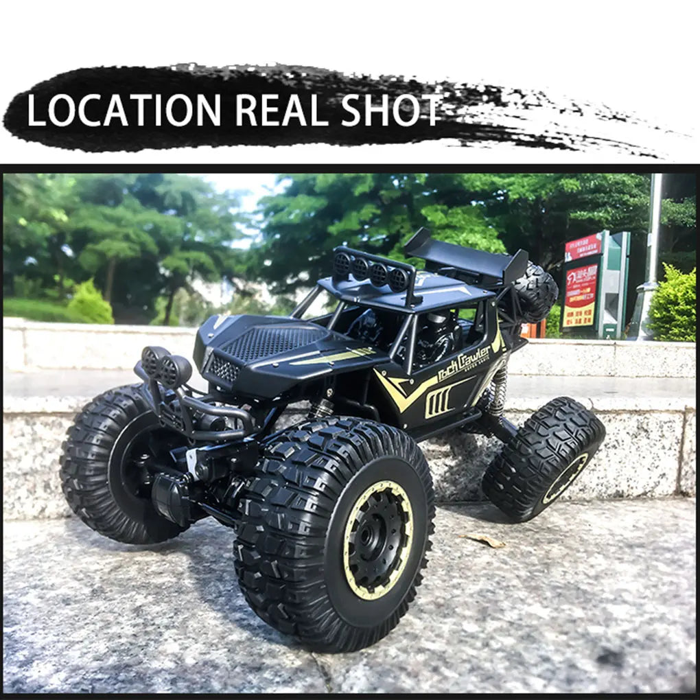 4WD Metal Alloy Body RC Truck Off-Road 4x4 2.4G 1/8 All Terrain Large Rock Crawler Remote Control Car Toys Gift for Children Toy