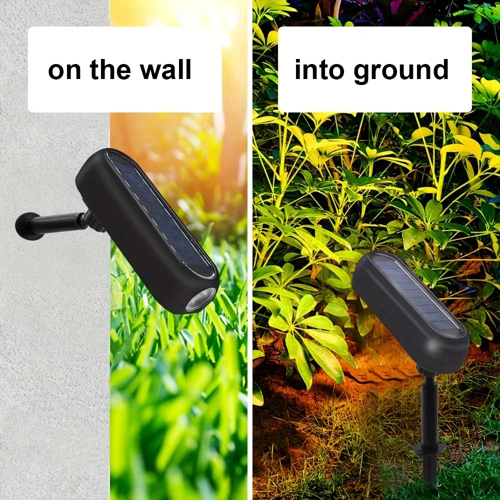 Solar LED Light Outdoor Solar Wall Light IP65 Green Garden Light Solar Spotlights Solar Uplights for Trees Pathway Yard