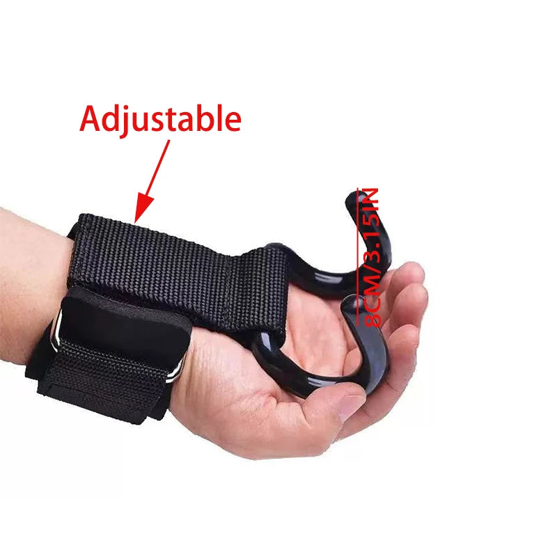 1/2pc Dumbbell Wrist Guard Non-Slip Weight Lifting Hooks  Of Deadlift Chin And Fitness Hook Training Pull-Up & Fitness Training