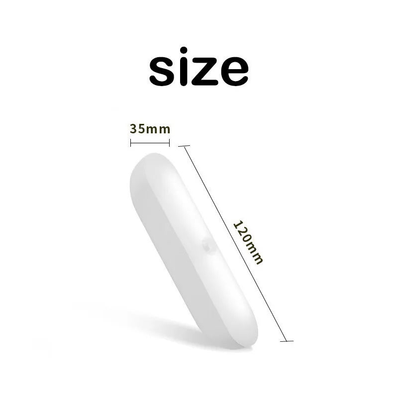 Night Lights Wireless LED Motion Sensor Lamp USB Rechargeable Magnetic For Wardrobe Room Closet Kitchen Aisle Tube Detector Bulb