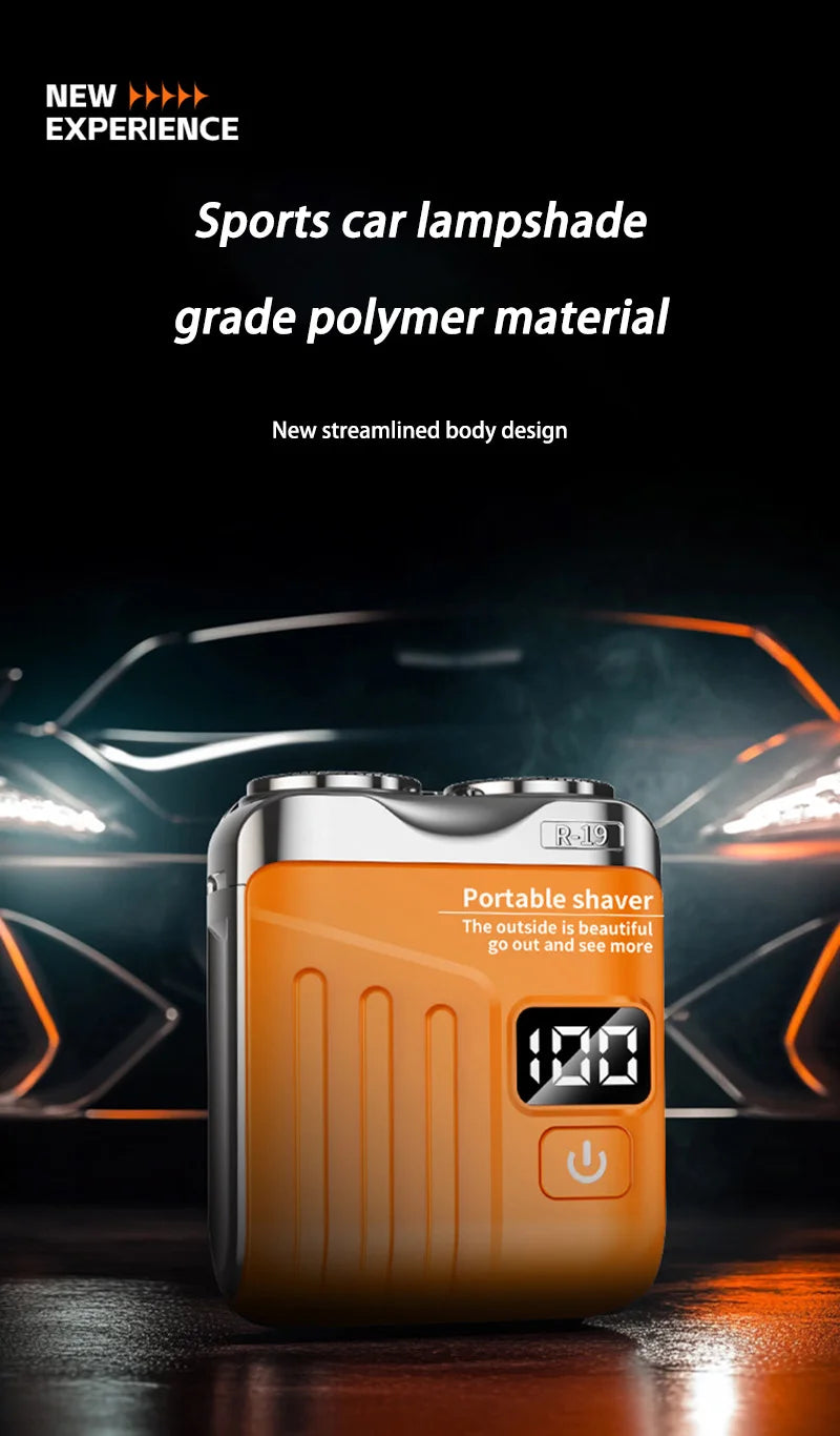 Xiaomi Electric Smart Shaver Mini Dual Blade Digital Display Rechargeable Shaver Household Car Shaver Powerful Men's Gift Shaver